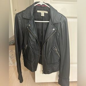 Black 100% Leather Jacket (M)